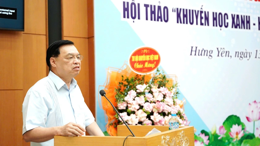 Hội nghị giao ban cụm thi đua khuyến học đồng bằng sông Hồng, triển khai "Khuyến học xanh" - Ảnh 6.