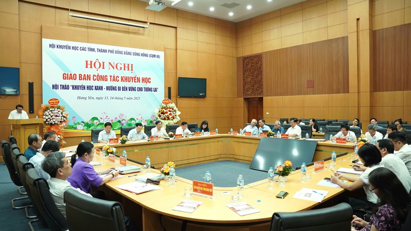 Hội nghị giao ban cụm thi đua khuyến học đồng bằng sông Hồng, triển khai "Khuyến học xanh" - Ảnh 11.