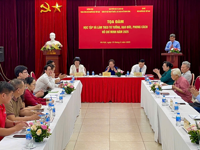 Hội Khuyến học Việt Nam tổ chức tọa đàm Học tập và làm theo tư tưởng, đạo đức, phong cách Hồ Chí Minh - Ảnh 1.