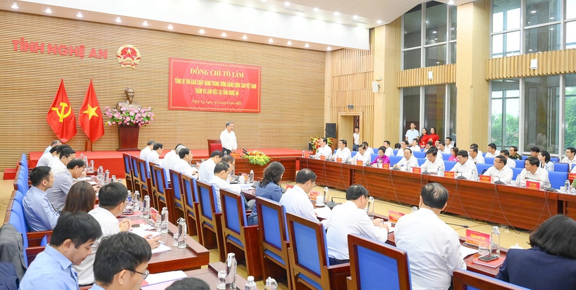Tổng Bí thư Tô Lâm: 'Nghệ An phải hành động bằng tinh thần của người tiên phong' - Ảnh 5.