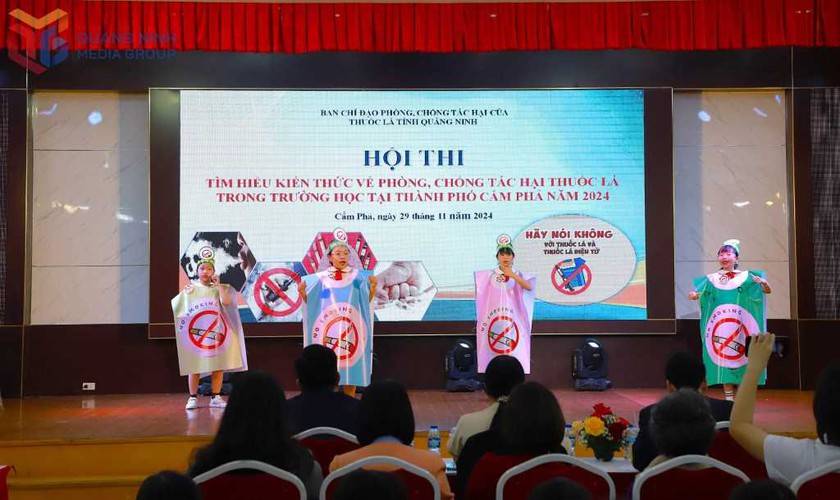 Quảng Ninh: Lồng ghép phòng chống tác hại của thuốc lá vào các giờ học - Ảnh 1.