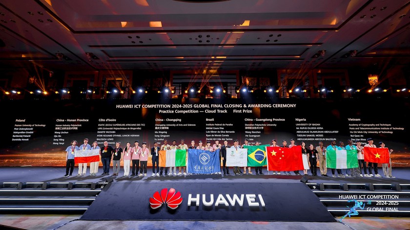 9 sinh viên Việt Nam đoạt giải cao tại cuộc thi Huawei ICT Competition - Ảnh 1.