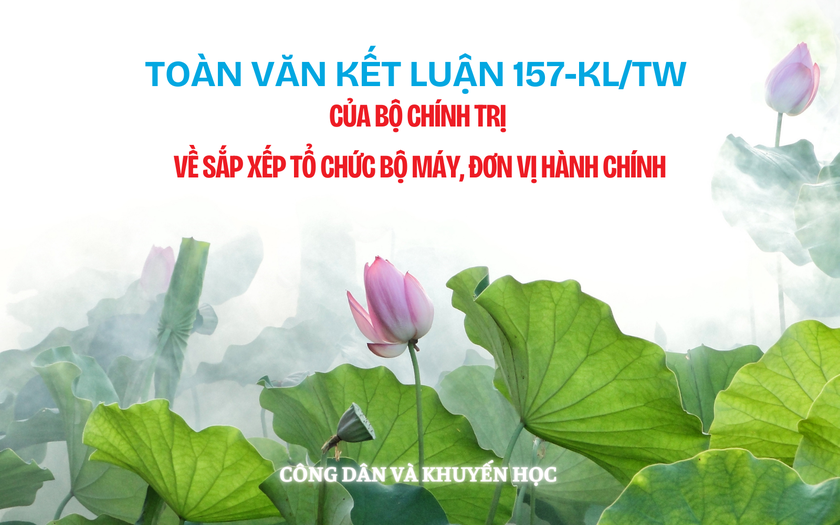 Toàn văn Kết luận 157-KL/TW của Bộ Chính trị về sắp xếp tổ chức bộ máy, đơn vị hành chính - Ảnh 1.
