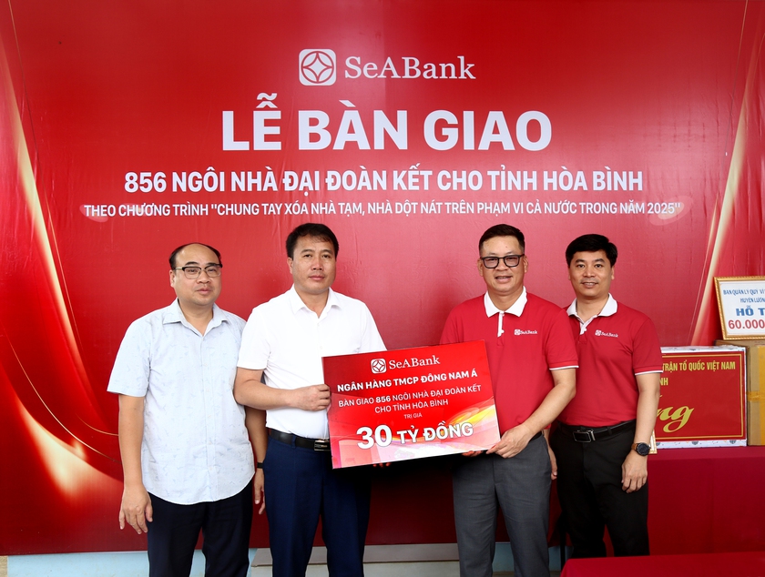 SeABank bàn giao 856 căn nhà đại đoàn kết cho tỉnh Hòa Bình- Ảnh 1. SeABank bàn giao 856 căn nhà đại đoàn kết cho tỉnh Hòa Bình- Ảnh 1.