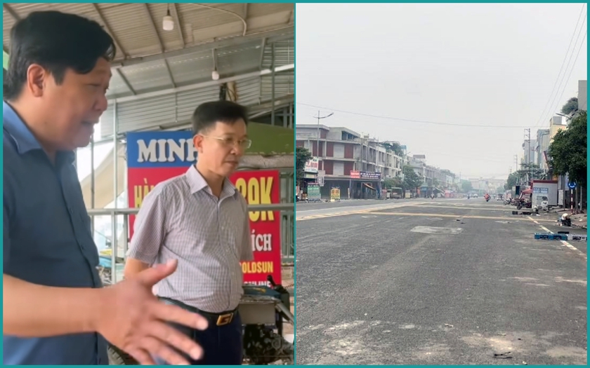 Chợ Thổ Tang đóng cửa sợ truy thu thuế, quản lý thị trường phải xuống chợ "trấn an" tiểu thương - Ảnh 3.
