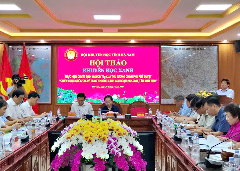 Hội Khuyến học tỉnh Hà Nam tổ chức Hội thảo Khuyến học Xanh - Ảnh 2.