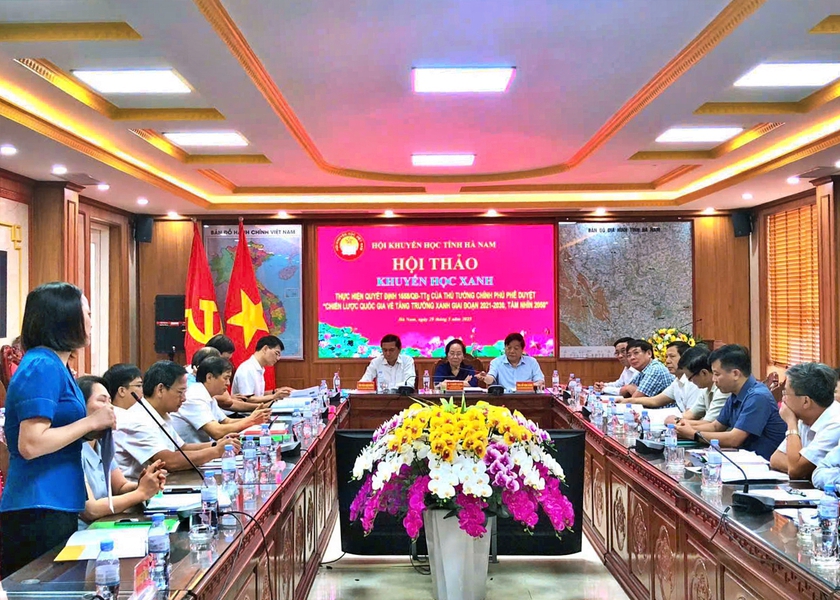 Hội Khuyến học tỉnh Hà Nam tổ chức Hội thảo Khuyến học Xanh - Ảnh 3.