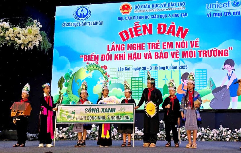 Lắng nghe trẻ em Lào Cai nói về biến đổi khí hậu, bảo vệ môi trường - Ảnh 3.
