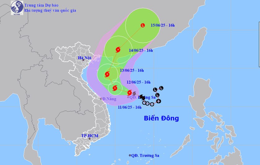 Diễn biến mới của cơn bão số 1 - Ảnh 1.