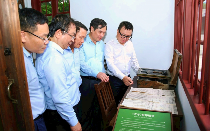 Đoàn công tác Hội Nhà báo Việt Nam thăm nơi Bác Hồ sáng lập Báo Thanh Niên tại Quảng Châu - Ảnh 2.