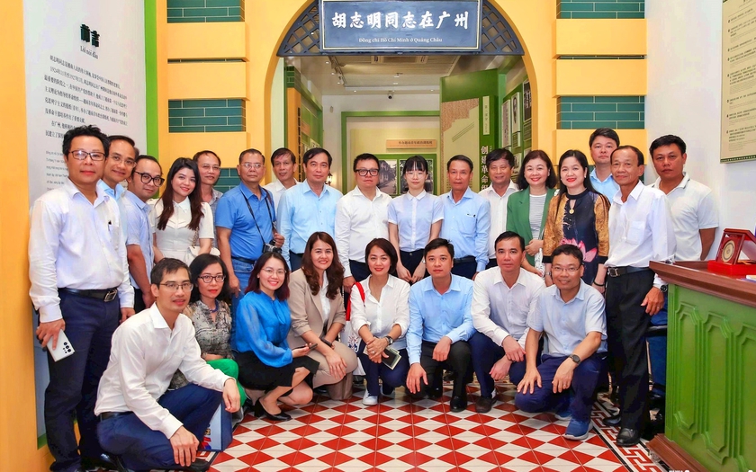 Đoàn công tác Hội Nhà báo Việt Nam thăm nơi Bác Hồ sáng lập Báo Thanh Niên tại Quảng Châu - Ảnh 3.