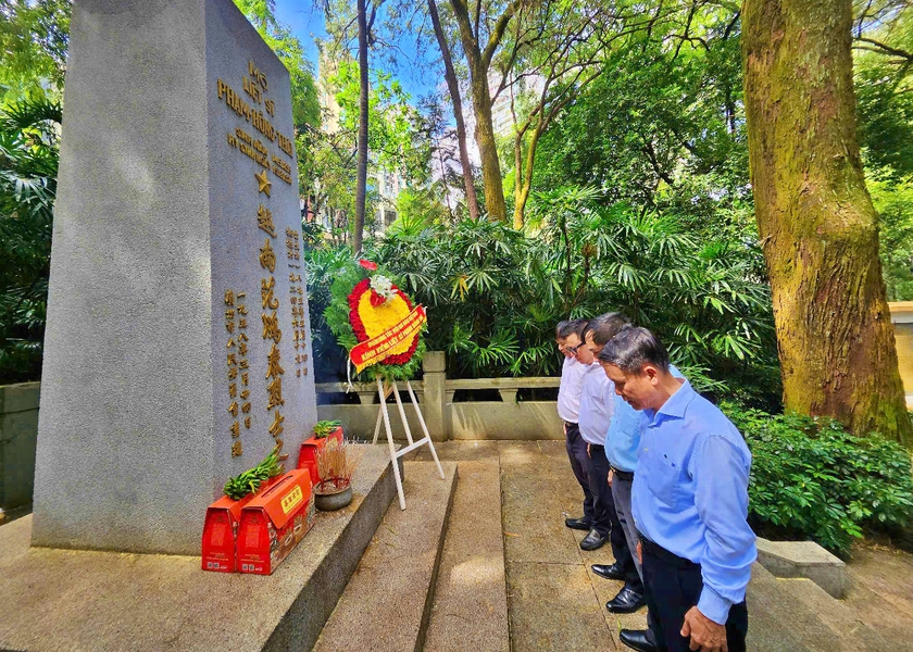 Đoàn công tác Hội Nhà báo Việt Nam thăm nơi Bác Hồ sáng lập Báo Thanh Niên tại Quảng Châu - Ảnh 7.