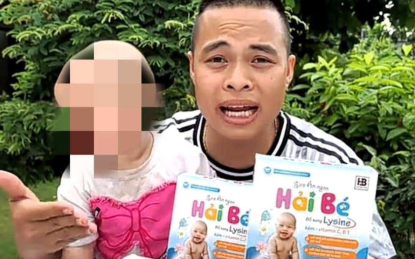 Quảng cáo thực phẩm bảo vệ sức khỏe “Siro ăn ngon Hải Bé”… Ảnh: IT Quảng cáo thực phẩm bảo vệ sức khỏe “Siro ăn ngon Hải Bé”… Ảnh: IT
