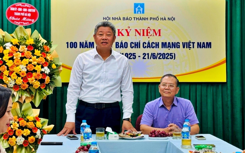 Phó Chủ tịch UBND thành phố Hà Nội Nguyễn Mạnh Quyền chúc mừng Hội Nhà báo thành phố - Ảnh 2.