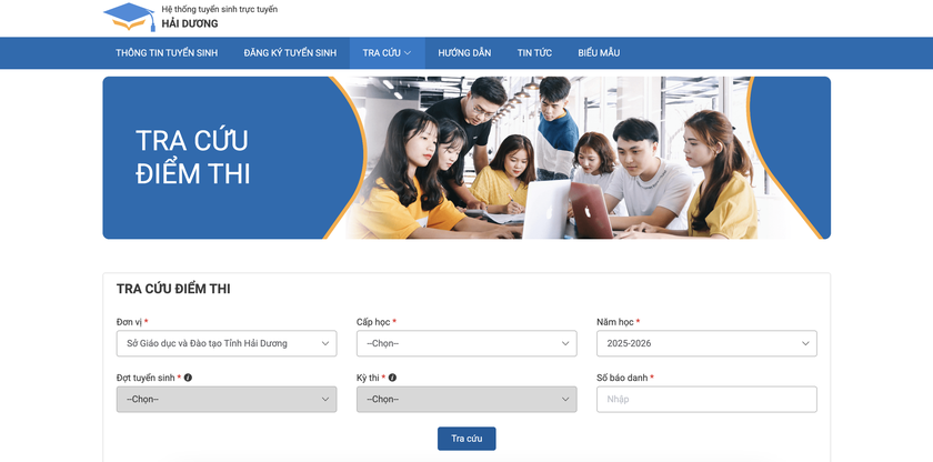 Điểm thi lớp 10 của Hải Dương năm 2025 - Ảnh 1.