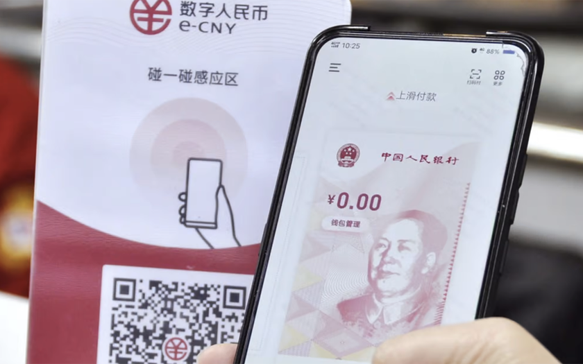 Đồng nhân dân tệ kỹ thuật số (e-CNY) tuân thủ theo hệ thống ngân hàng hai cấp, với cấp cao là ngân hàng trung ương và cấp thấp là các tổ chức tín dụng. Ảnh minh hoạ: IT Đồng nhân dân tệ kỹ thuật số (e-CNY) tuân thủ theo hệ thống ngân hàng hai cấp, với cấp cao là ngân hàng trung ương và cấp thấp là các tổ chức tín dụng. Ảnh minh hoạ: IT