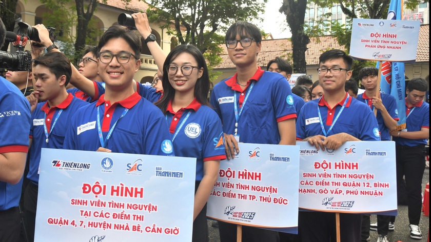 Thành phố Hồ Chí Minh: Hơn 23.000 sinh viên tình nguyện sẵn sàng “Tiếp sức mùa thi” - Ảnh 1.