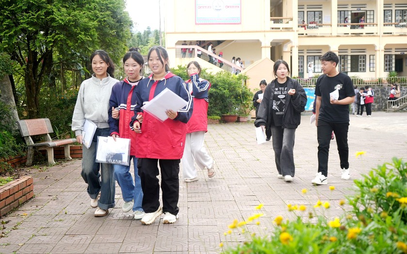 Kỳ thi tốt nghiệp trung học phổ thông ở Lào Cai nghiêm túc, an toàn - Ảnh 5.
