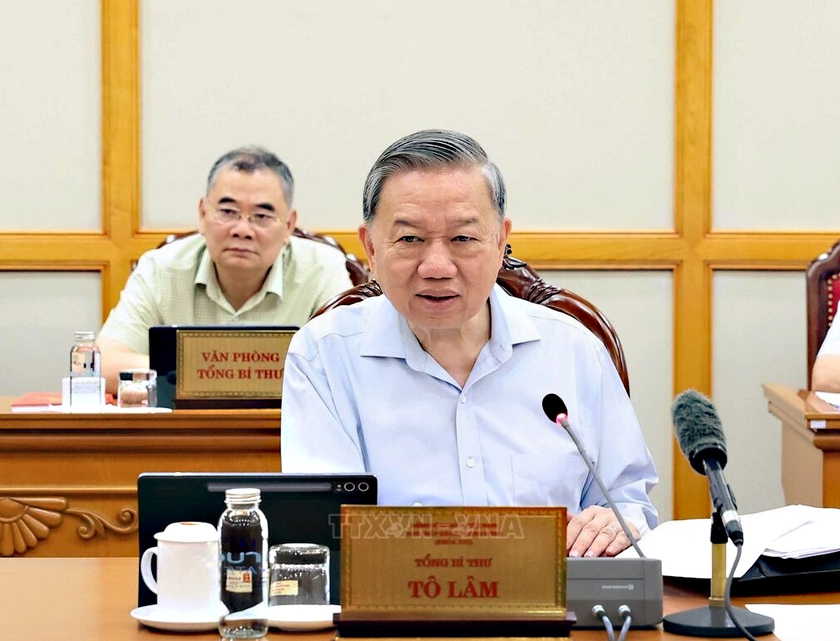Tổng Bí thư Tô Lâm: Bố trí, sắp xếp cán bộ đúng nguyên tắc, tránh phát sinh phức tạp nội bộ - Ảnh 1.