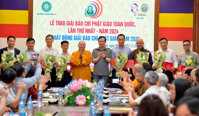 Trao Giải Báo chí Phật giáo toàn quốc lần thứ nhất và phát động mùa giải lần thứ hai năm 2025 - Ảnh 2.