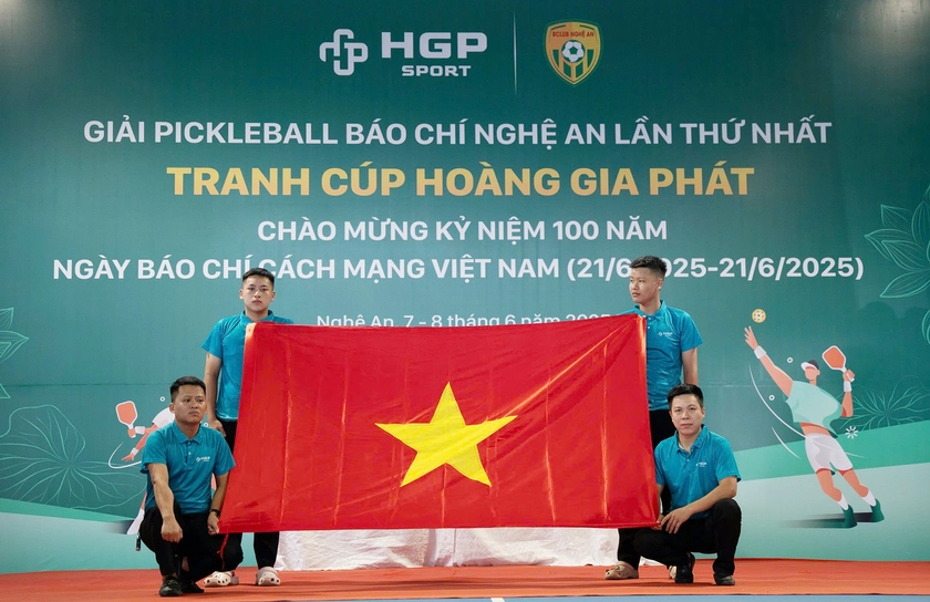 Khởi tranh giải Pickleball báo chí Nghệ An lần thứ nhất- Ảnh 1.