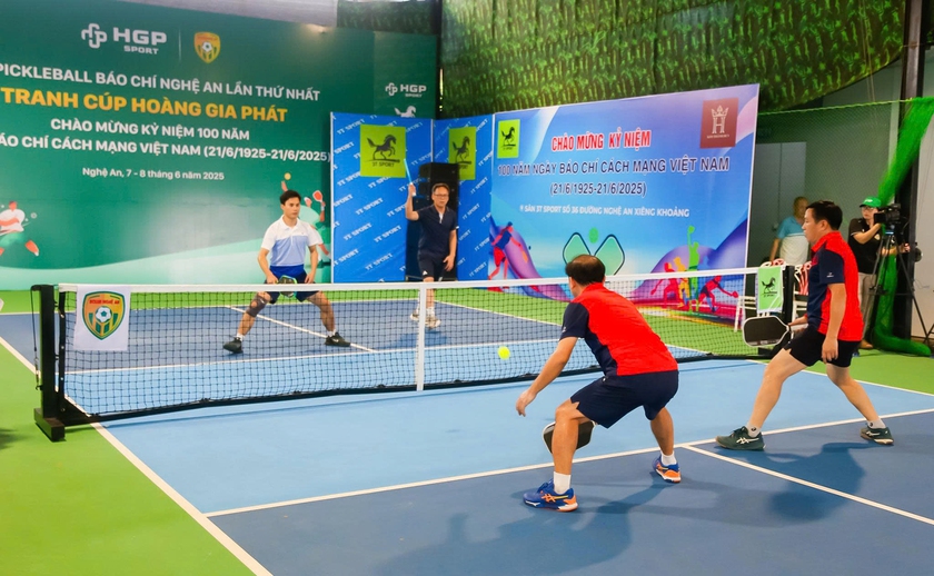 Khởi tranh giải Pickleball báo chí Nghệ An lần thứ nhất- Ảnh 6.