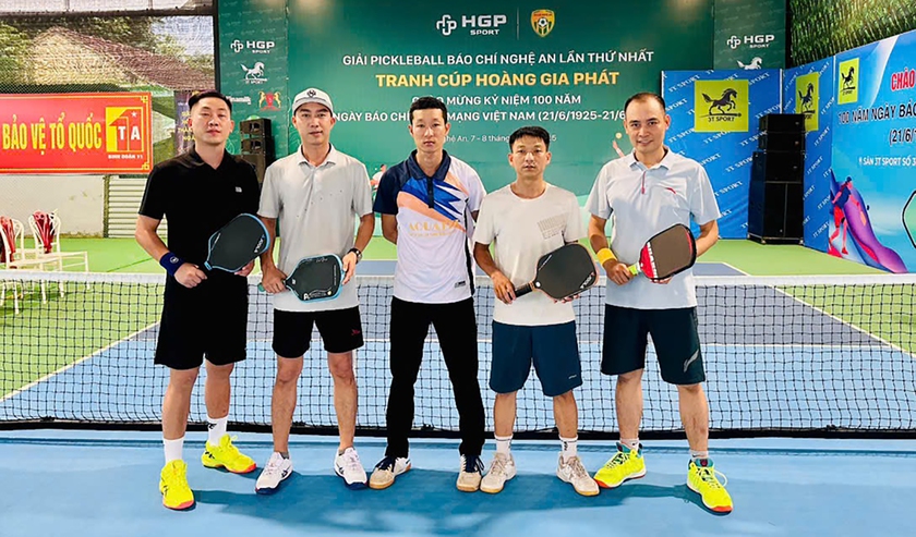 Khởi tranh giải Pickleball báo chí Nghệ An lần thứ nhất- Ảnh 5.