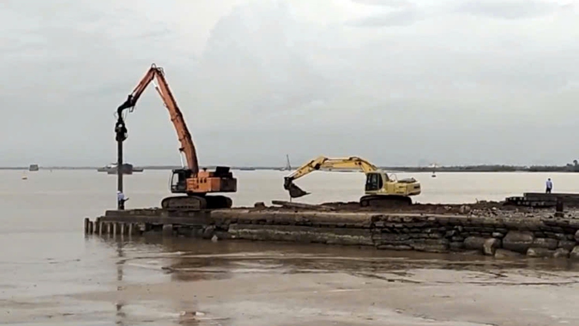 Hải Phòng: Một bến thủy nội địa xây dựng trái phép bị Cảng vụ hàng hải "tuýt còi" - Ảnh 2.