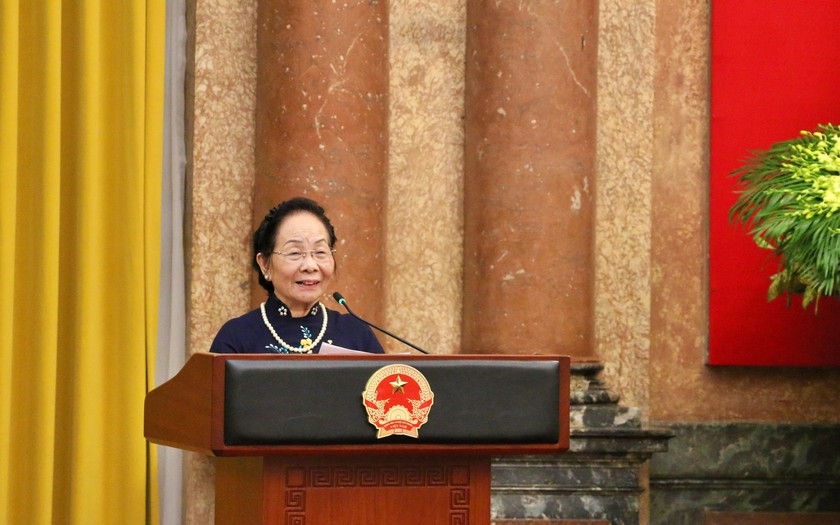 Chủ tịch nước Lương Cường gặp mặt đại biểu khuyến học tiêu biểu toàn quốc - Ảnh 5.