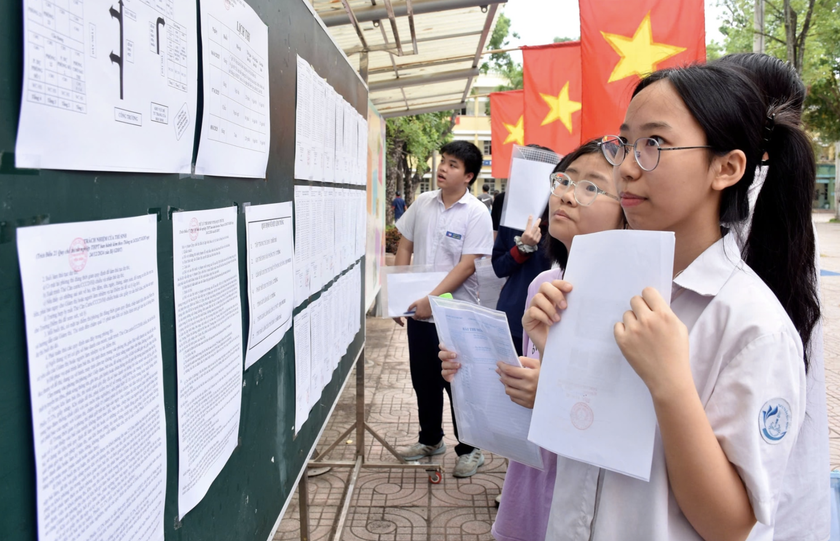 Hà Nội công bố điểm chuẩn trúng tuyển bổ sung vào lớp 10 công lập năm 2025 - Ảnh 1.