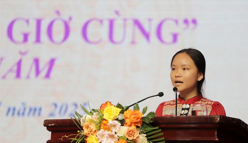 Phát biểu lay động ‘Học không bao giờ cùng” của nữ sinh đặc biệt ở Nghệ An - Ảnh 2.