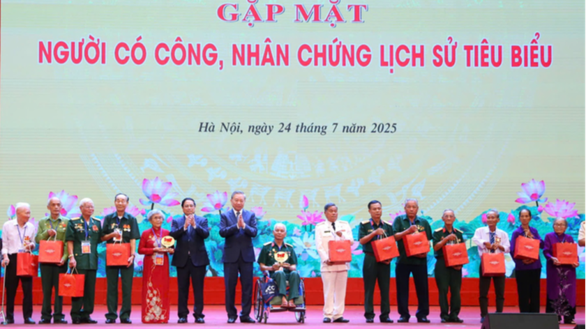 Tổng Bí thư Tô Lâm: "Người có công với cách mạng là tài sản quý báu của dân tộc" - Ảnh 3.