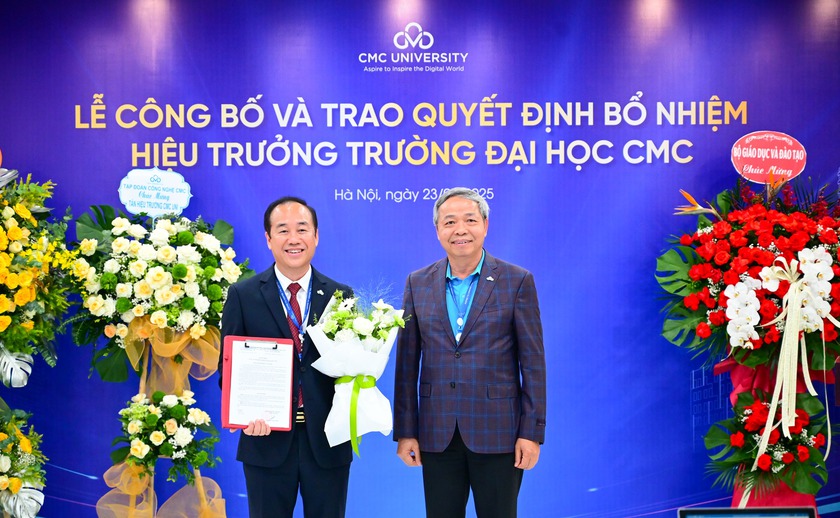 Giáo sư, Tiến sĩ Nguyễn Thị Doan chúc mừng Đại học CMC - Ảnh 1.