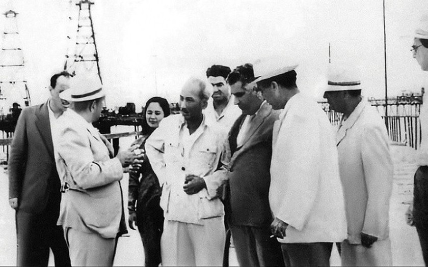 Bác Hồ thăm Azerbaijan năm 1959 (ảnh tư liệu).