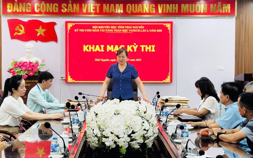 Hội Khuyến học Thái Nguyên tổ chức cuộc thi Ươm mầm tài năng toán học Vatech; Khoá học Công nghệ thông tin Ước mơ Ewoosoft - Ảnh 1.