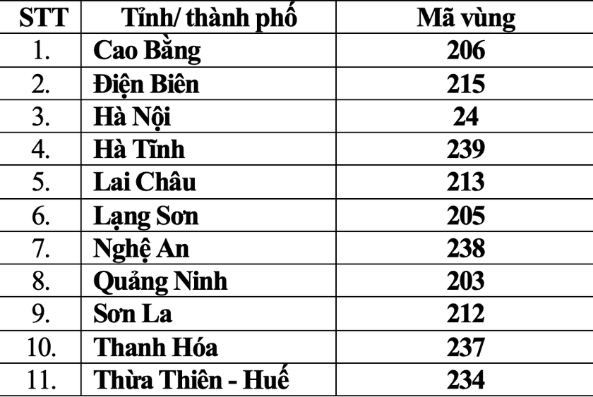 Mã vùng điện thoại cố định sau sáp nhập tỉnh thành - Ảnh 2.