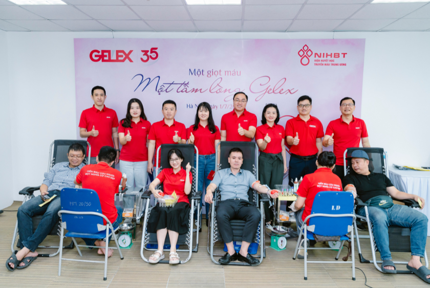 Tập đoàn GELEX tổ chức hiến máu tình nguyện nhân dịp kỷ niệm 35 năm thành lập - Ảnh 2.