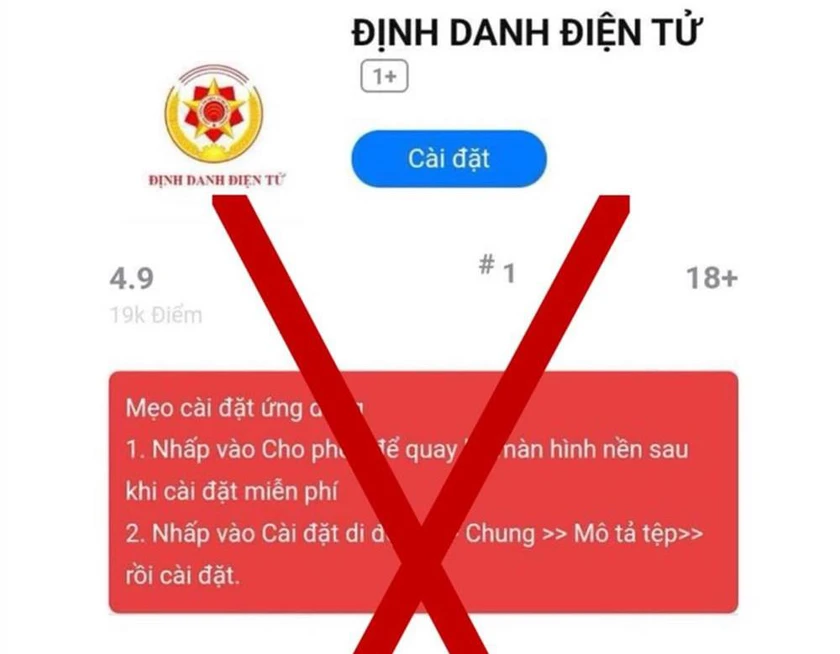 Phân biệt ứng dụng VNeID giả - Ảnh 1.