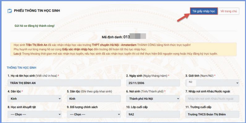 Chi tiết các bước nhập học vào lớp 10 ở Hà Nội- Ảnh 9. Chi tiết các bước nhập học vào lớp 10 ở Hà Nội- Ảnh 9.