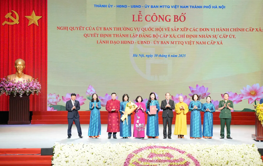 Hà Nội công bố các chức danh trong Ban Thường trực Ủy ban Mặt trận Tổ quốc Việt Nam thành phố - Ảnh 1.