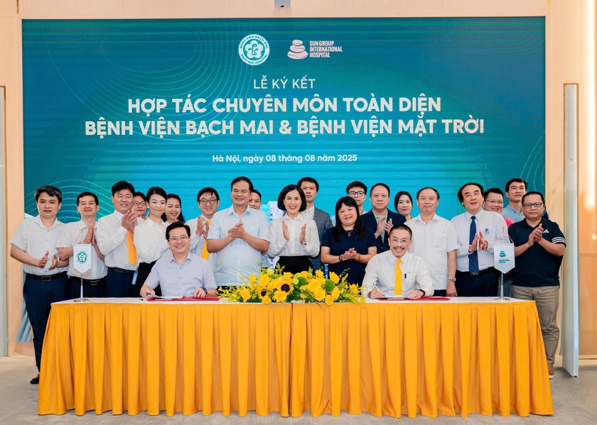Bệnh viện Bạch Mai hợp tác toàn diện với Bệnh viện Mặt Trời trong đào tạo và chuyển giao kỹ thuật chuyên môn - Ảnh 1.