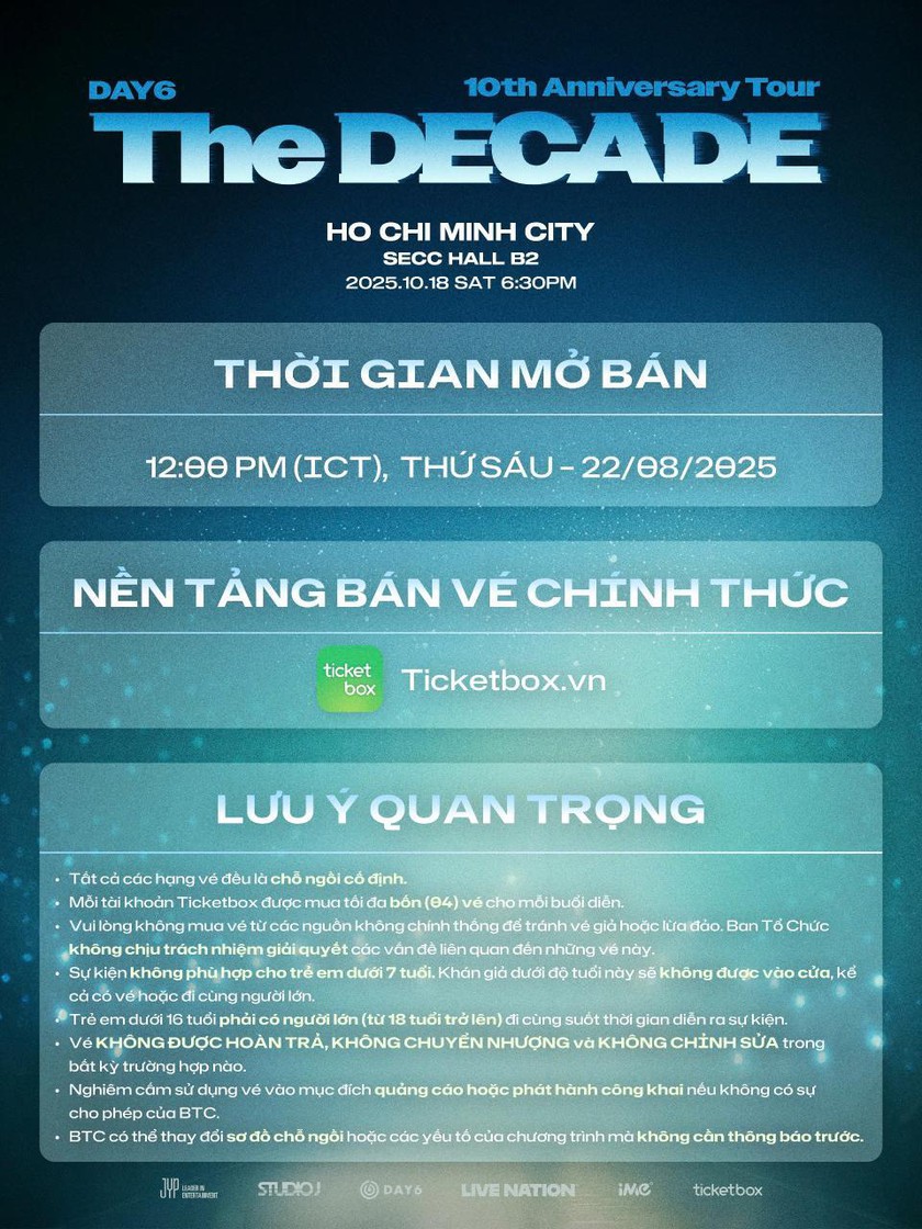 Sơ đồ, giá vé buổi biểu diễn The Decade của nhóm nhạc DAY 6 tại Việt Nam - Ảnh 4.