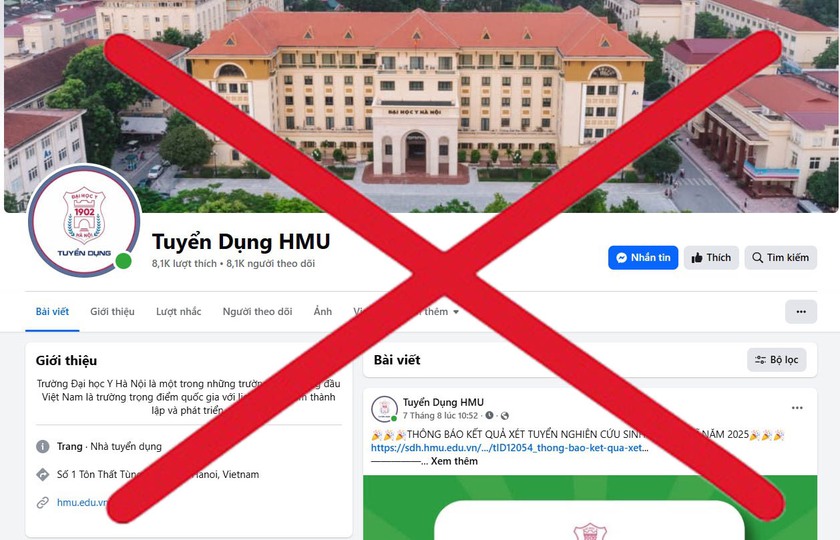 Cảnh báo tình trạng mạo danh Trường Đại học Y Hà Nội để tuyển dụng - Ảnh 1.
