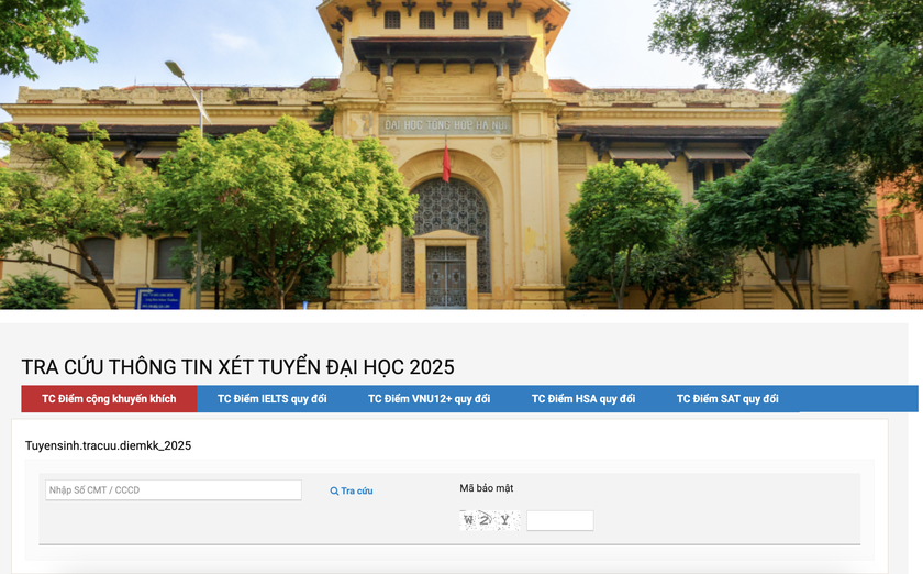 Trường Đại học Khoa học Tự nhiên thông báo kết quả quy đổi điểm đánh giá năng lực - Ảnh 1.
