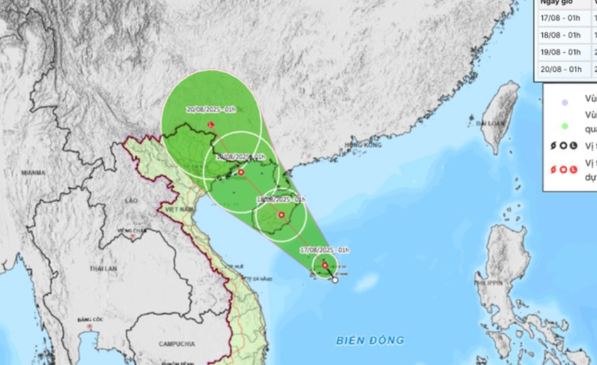 Dự báo thời tiết: Áp thấp nhiệt đới trên Biển Đông, mưa lớn diện rộng trên đất liền- Ảnh 1.
