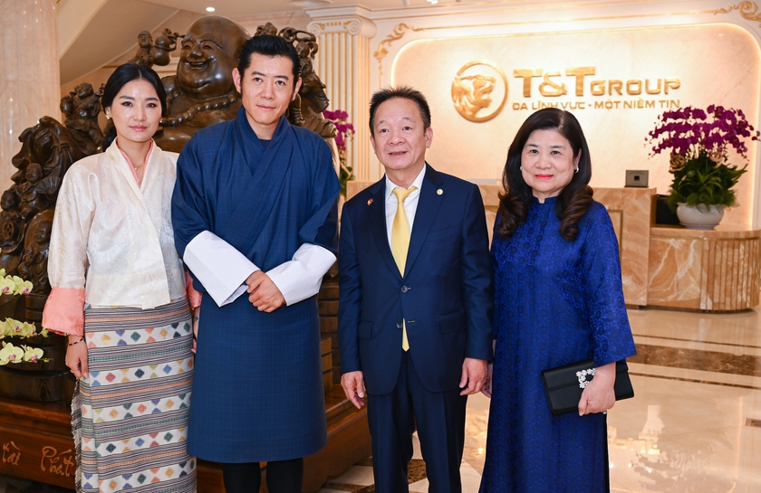 Quốc vương Bhutan và Hoàng hậu tới thăm Tập đoàn T&T Group- Ảnh 1.