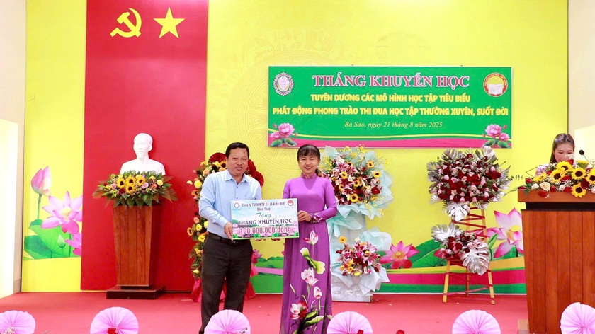 Hội Khuyến học Đồng Tháp phát động - Ảnh 1.