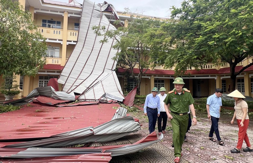 Chủ tịch Nghệ An kiểm tra 2 cây đa 'đặc biệt' ở Kim Liên bị bão quật ngã - Ảnh 9.