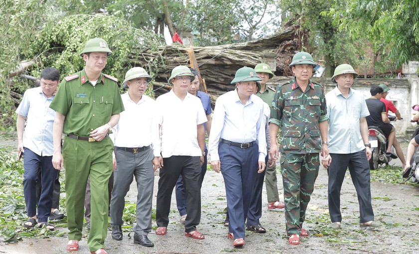 Chủ tịch Nghệ An kiểm tra 2 cây đa 'đặc biệt' ở Kim Liên bị bão quật ngã - Ảnh 4.