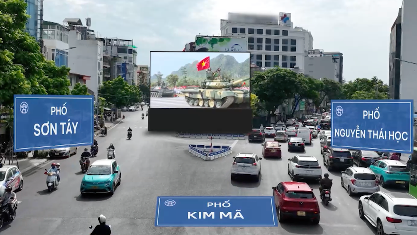 20 màn hình LED cỡ lớn tại 19 địa điểm công cộng sẵn sàng phục vụ nhân dân xem diễu binh, diễu hành - Ảnh 1.